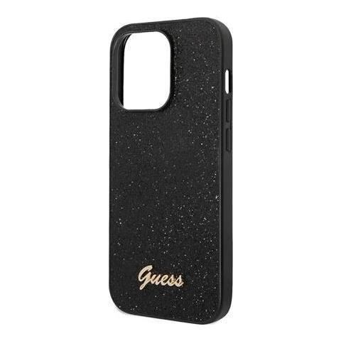 Hard Cover Glitter Flakes Metal Logo Black, For Iphone 14 Pro, Guhcp14lhggshk (guhcp14lhggshk) - Foto 1