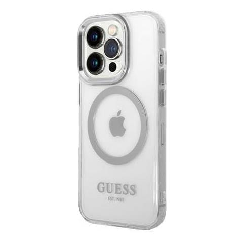 Hard Cover Metal Outline Magsafe Silver, Fr Iphone 14 Pro, Guhmp14lhtrms (guhmp14lhtrms) - Foto 1
