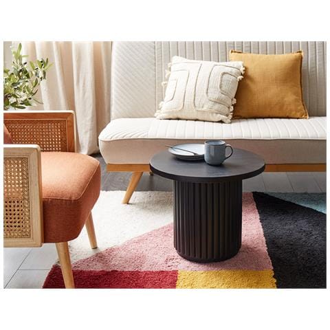 Tavolino Da Caffè Lemont Legno Di Mango Nero - Foto 1