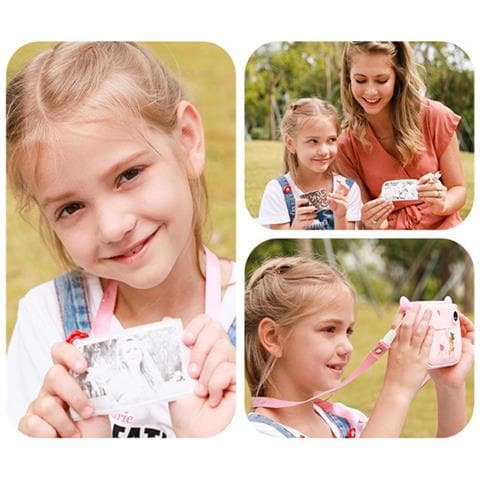 Macchina Fotografica Wi-fi Bambini Istantanea Zoo Family Unicorno, Rosa - Foto 2