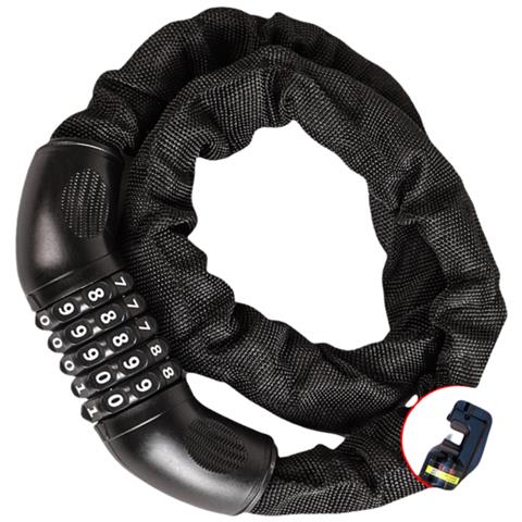 Lucchetto A Catena Per Biciclette - Lucchetto A Combinazione Con Codice A 5 Cifre  Xl - Foto 4