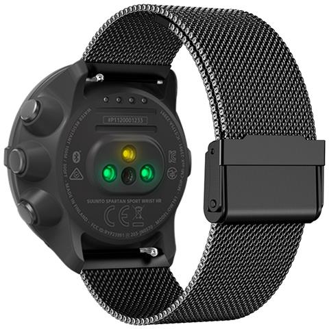 Cinturino Per Orologio In Acciaio Inossidabile Per Suunto 9 Baro / 7/d5/spartan Black 24 Mm - Foto 1