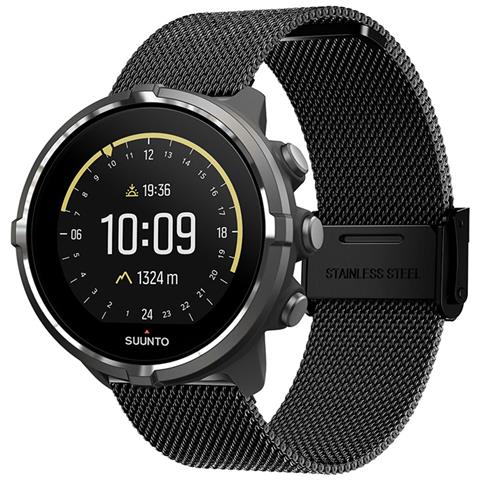 Cinturino Per Orologio In Acciaio Inossidabile Per Suunto 9 Baro / 7/d5/spartan Black 24 Mm - Foto 2