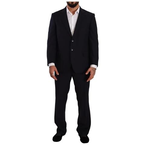 Abito Formale Monopetto In Poliestere Blu - It49 - M - Foto 1