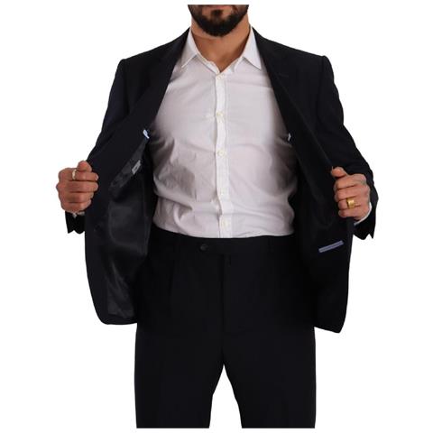 Abito Formale Monopetto In Poliestere Blu - It49 - M - Foto 5