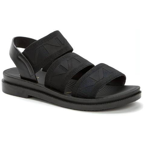 Black Casual Open Sandals Sandali Tessile Scarpe Donna Nero Eu 36, 937118/01-01 - Foto 1