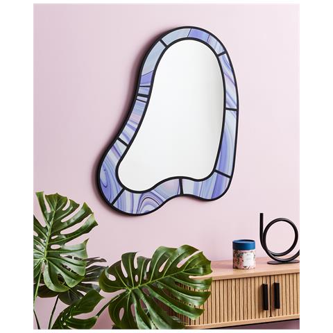 Specchio Montsec 49 Cm 83 Cm Viola - Foto 1