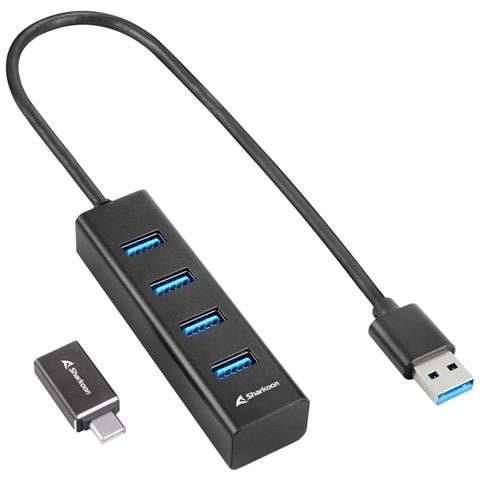 4044951037582 hub di interfaccia USB 3.2 Gen 1 (3.1 Gen 1) Type-C 5000 Mbit /s Nero - Foto 1