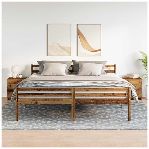 Comodini 2 Pz Con 2 Cassetti Legno Antico 40x36x50 Cm - Foto 3