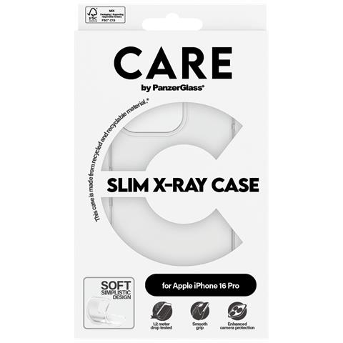 CARE by PG TP X-Ray Soft B iPhone16P 6.3 custodia per cellulare Cover Trasparente - Foto 2