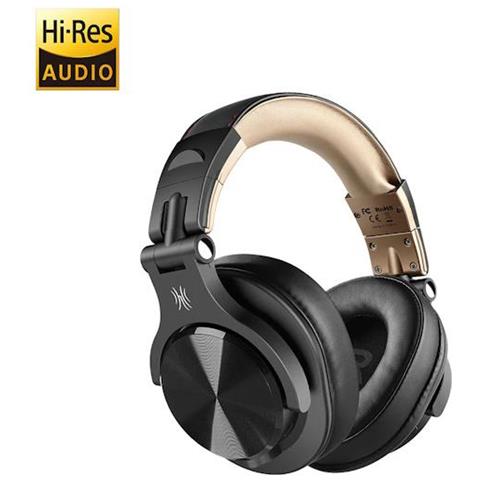 Fusion A70 Hi-Res Cuffie DJ Wireless, Cavo e Microfono Gold /Black - Foto 1
