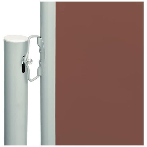 Lusso Casadino -  Tenda Laterale Retrattile Per Patio 117x600 Cm Marrone - Foto 2