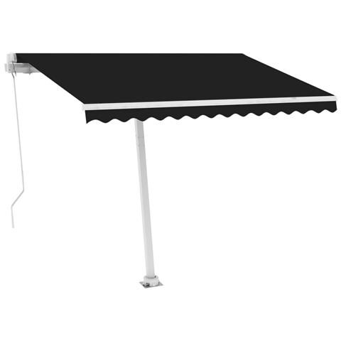 Tenda Da Sole Retrattile Manuale Con Led 300x250 Cm Antracite - Foto 1