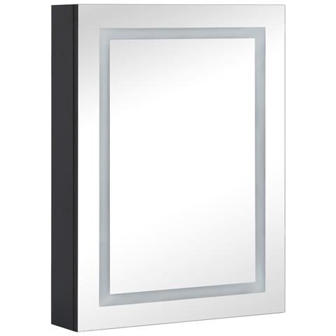 Lusso Casadino -  Armadietto Bagno Con Specchio E Led 50x13x70 Cm - Foto 2