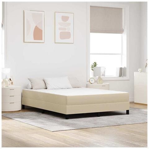 Materasso a Molle Pocket  Verde Chiaro Grigio Medio 160x200x20 cm Tessuto - Foto 2