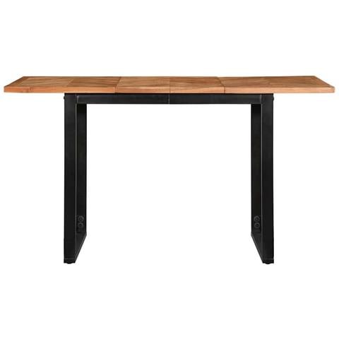 Tavolo da Pranzo 140x70x75 cm in Legno Massello di Acacia - Foto 2