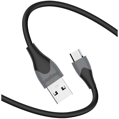 Cavo Usb-a A Micro-usb 1,2 M Smartphone Tablet Ultra Flessibile Resistente, Nero - Foto 2