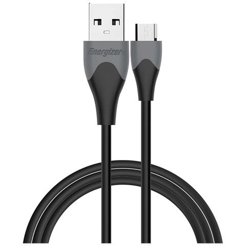 Cavo Usb-a A Micro-usb 1,2 M Smartphone Tablet Ultra Flessibile Resistente, Nero - Foto 1