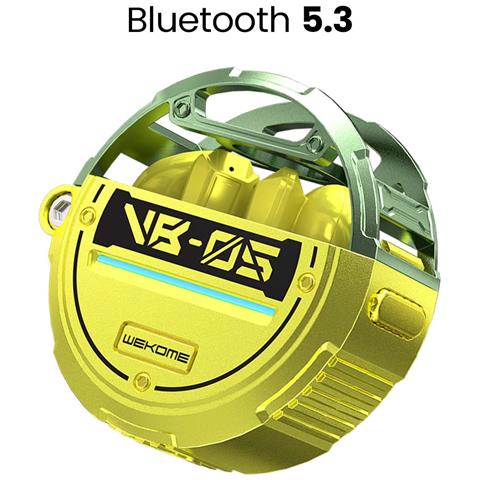 Cuffie Tws Wireless Bluetooth 5.3 Con Custodia Di Ricarica Autonomia 5h, Verde - Foto 2