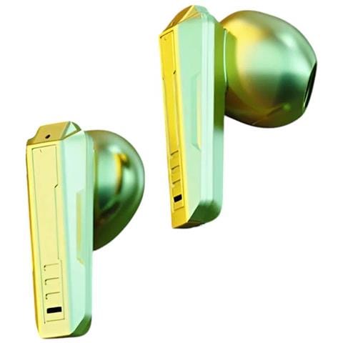 Cuffie Tws Wireless Bluetooth 5.3 Con Custodia Di Ricarica Autonomia 5h, Verde - Foto 5