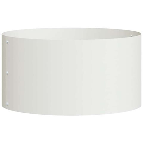 Vaso da giardino Bianco 40 x 40 x 20 cm Acciaio - Foto 1