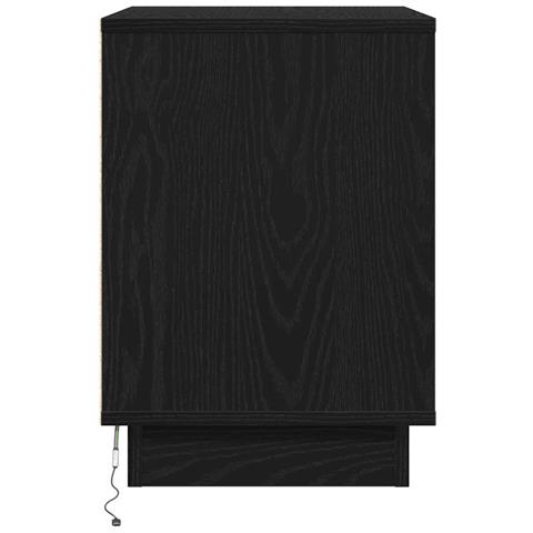 Armadio da Notte con cassetto con 2 pcs Nero 50 x 34.5 x 50 cm. - Foto 9