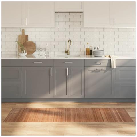 Tappeto Rettangolare Naturale 60x200 cm in Bambù - Foto 2