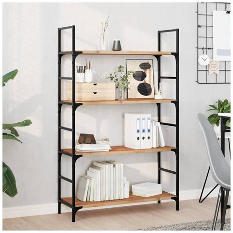 Ripiano a Parete 100x30x2cm Legno Massello Acacia Rifinito Olio - Foto 2