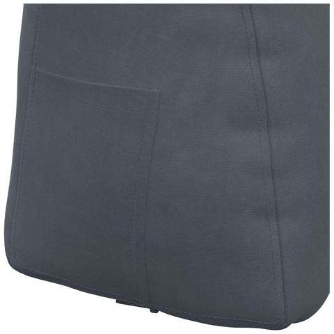 Cuscino per Schiena Grigio scuro 60 x 24 x 50 cm Velluto - Foto 9