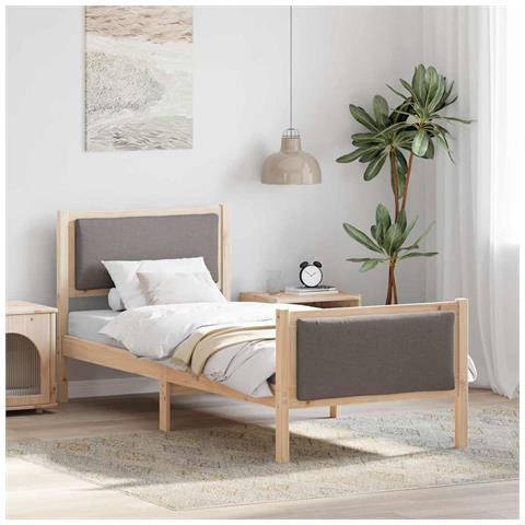 Struttura del letto con testiera Talpa 75 x 190 cm Tessuto - Foto 2