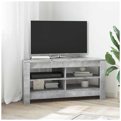 MobileTVAngolare Grigio cemento 102 x 40,5 x 45 cm - Foto 2