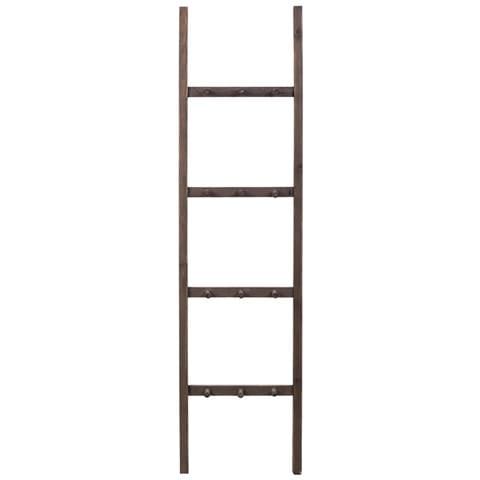 Scaffale A Scala In Legno 41,5x11,5x160h Cm - Foto 2
