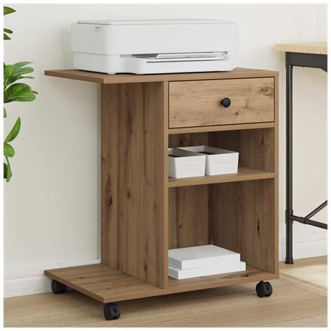 Supporto per Stampante Rovere Artigianale 60 x 40 x 68.5 cm - Foto 2