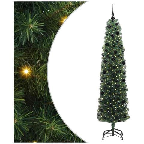 Albero di Natale artificiale con 300 LED Verde 240 cm - Foto 1
