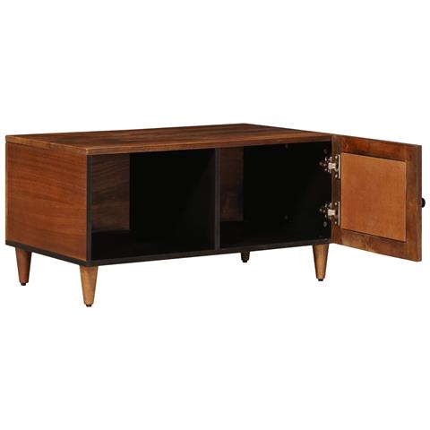 Tavolino da salotto Marrone 80 x 50 x 40 cm - Foto 2