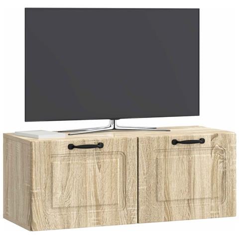 Mobile Porta TV da Muro Rovere Sonoma 78,5 x 31 x 30 cm - Foto 2