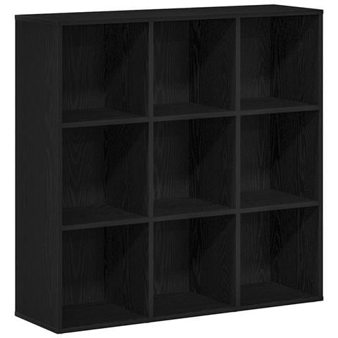 Mobile libreria Rovere Nero 98x29x97,5 cm in Legno Multistrato - Foto 1