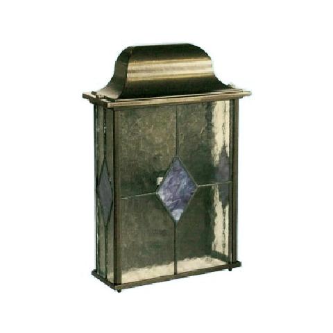 Lanterna per esterno in alluminio finitura bronzo pz 6 - Foto 2