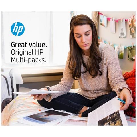 D8J44aE Cartuccia Ink Originale 300XL Ciano Magenta Gialla Deskjet D1600 F2420 Envy 100 Photosmart C4610 Capacità 880 Pagine Confezione 2 pezzi - Foto 8