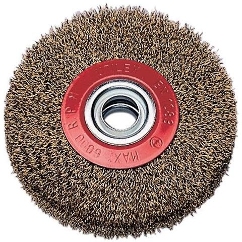 Spazzola a Disco per Smerigliatrice Filo acciao 0,3 mm Ø 200X42 mm Attacco 25 mm - Foto 2