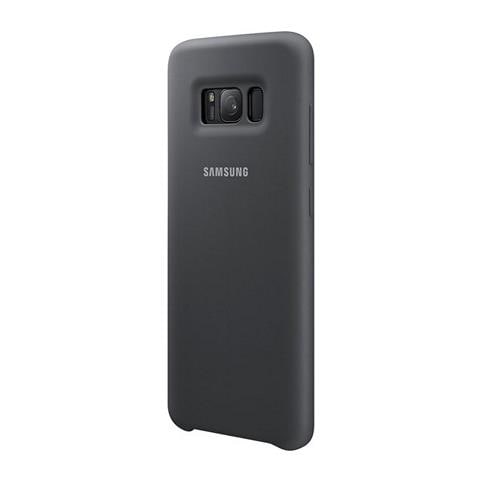 Cover in Silicone Galaxy S8 Argento / Grigio Scuro - Foto 20