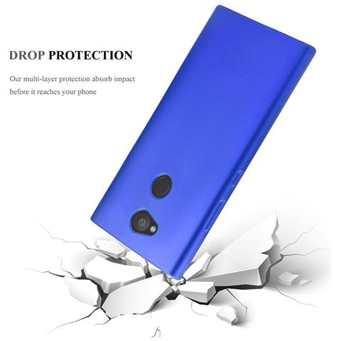 Custodia Compatibile Con Sony Xperia L2 In Blu Metallico - Coperchio Protettivo In Silicone Tpu Flessibile - Foto 10