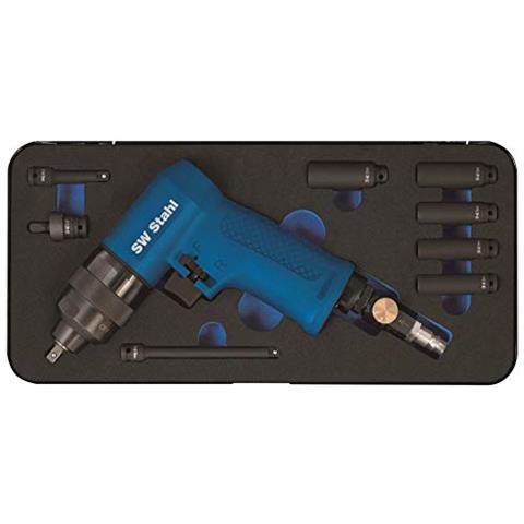 Vibrationsavvitatrice A Percussione Ad Aria Compressa 8 pezzi 1/4 pollici, S3224 - Foto 1