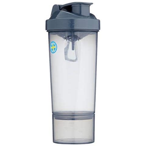 Slim, Shaker Per Cibo E Bevande Nutrizionali Unisex Adulto, Stormy Grey, Taglia Unica - Foto 3