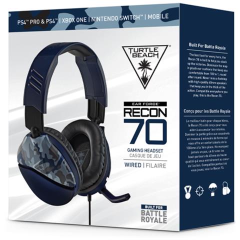 Recon 70 Cuffia Gaming Stereo Padiglione Auricolare Cablato con Microfono Integrato Colore Camo Blu - Foto 5