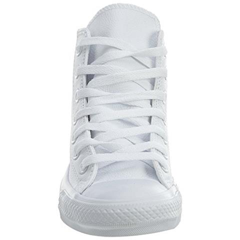 Converse All Star Hi Leather, Sneaker Unisex - Adulto, Bianco, 39 Eu - Foto 5