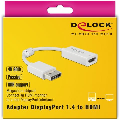 63936 cavo di interfaccia e adattatore DisplayPort HDMI Bianco - Foto 2