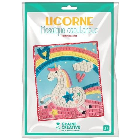 Kit Di Mosaico In Gomma Morbida - Unicorno - Foto 1