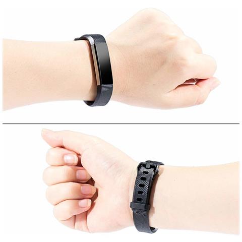 Fitbit Alta / Hr Braccialetto In Silicone Nero (s) - Foto 15