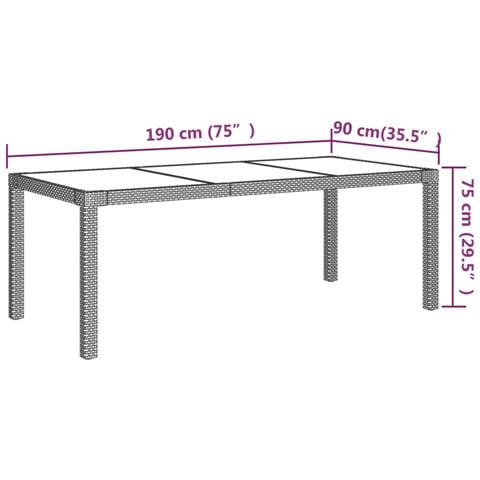 Set Da Pranzo Da Giardino 7 Pz Con Cuscini In Polyrattan Grigio - Foto 6